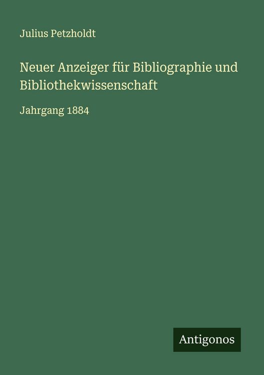 Produktbild: Neuer Anzeiger f&uuml;r Bibliographie und Bibliothekwissenschaft