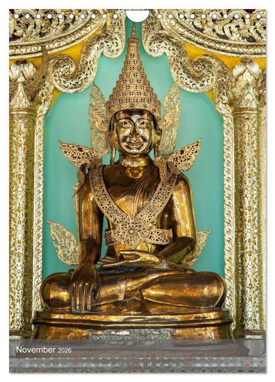 Produktbild: Buddha - Harmonie und Gelassenheit (Wandkalender 2026 DIN A4 hoch), CALVENDO Monatskalender