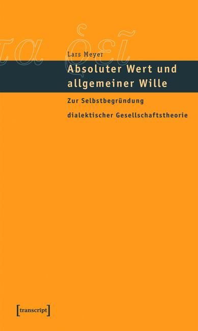Produktbild: Absoluter Wert und allgemeiner Wille