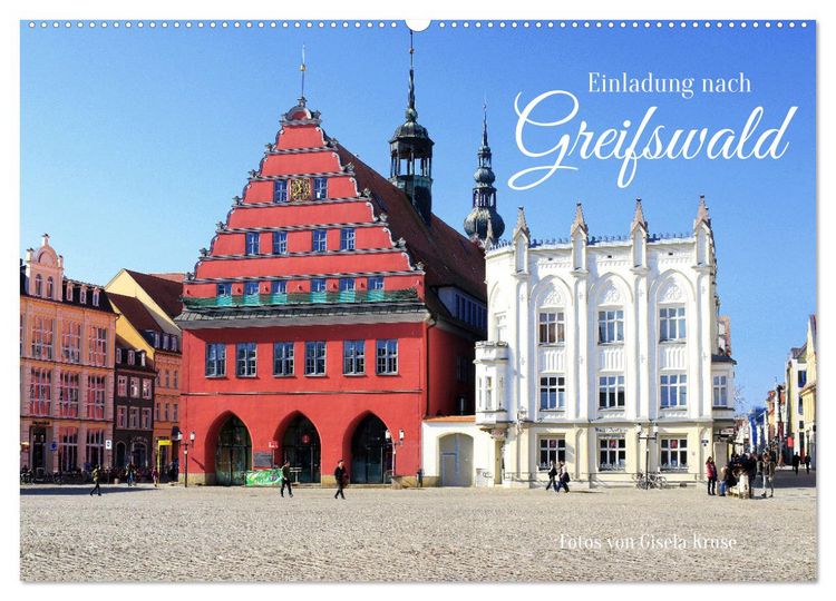 Produktbild: Einladung nach Greifswald (Wandkalender 2026 DIN A2 quer), CALVENDO Monatskalender