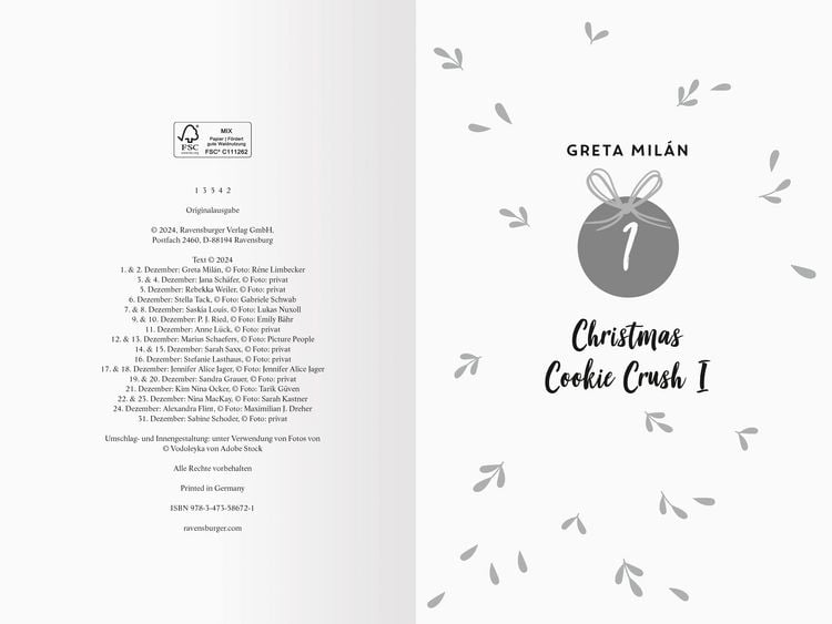 Produktbild: Mistletoe Moments. Ein Adventskalender. Lovestorys f&uuml;r 24 Tage plus Silvester-Special