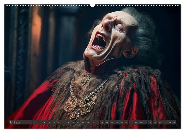 Produktbild: Vampire - Kreaturen der Nacht (Wandkalender 2026 DIN A2 quer), CALVENDO Monatskalender