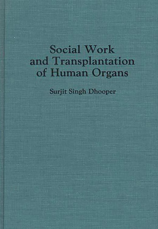Produktbild: Social Work and Transplantation of Human Organs