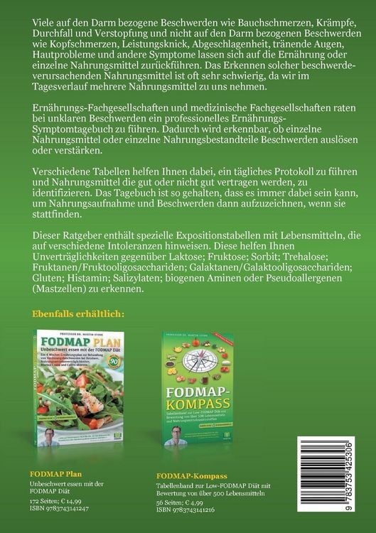 Produktbild: Ernährungs-Symptom-Tagebuch für 2 Monate