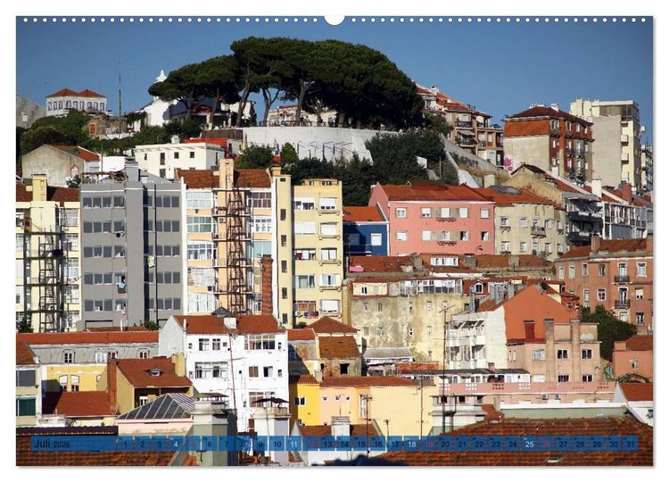 Produktbild: BlickPunkt Lissabon (Wandkalender 2026 DIN A2 quer), CALVENDO Monatskalender