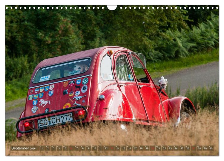 Produktbild: Citro&euml;n 2 CV - Zum Kippen zu schade (Wandkalender 2026 DIN A3 quer), CALVENDO Monatskalender