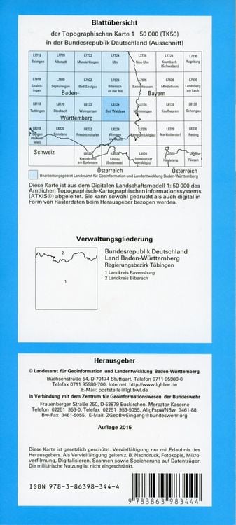 Produktbild: Bad Waldsee 1 : 50 000