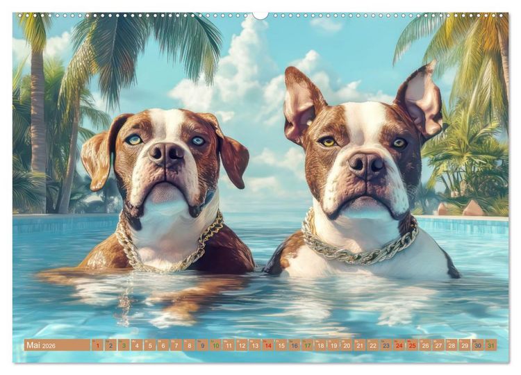 Produktbild: Tiere wollen Spa&szlig; - Humorwerke (hochwertiger Premium Wandkalender 2026 DIN A2 quer), Kunstdruck in Hochglanz