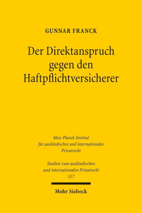Produktbild: Der Direktanspruch gegen den Haftpflichtversicherer