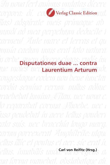 Produktbild: Disputationes duae ... contra Laurentium Arturum