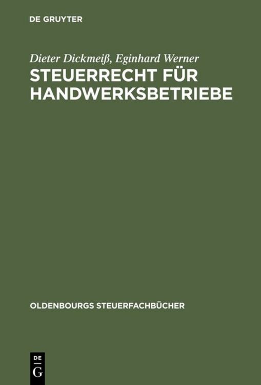 Produktbild: Steuerrecht f&uuml;r Handwerksbetriebe