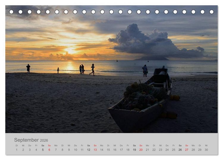 Produktbild: Lichtblicke - Seychellen (Tischkalender 2026 DIN A5 quer), CALVENDO Monatskalender