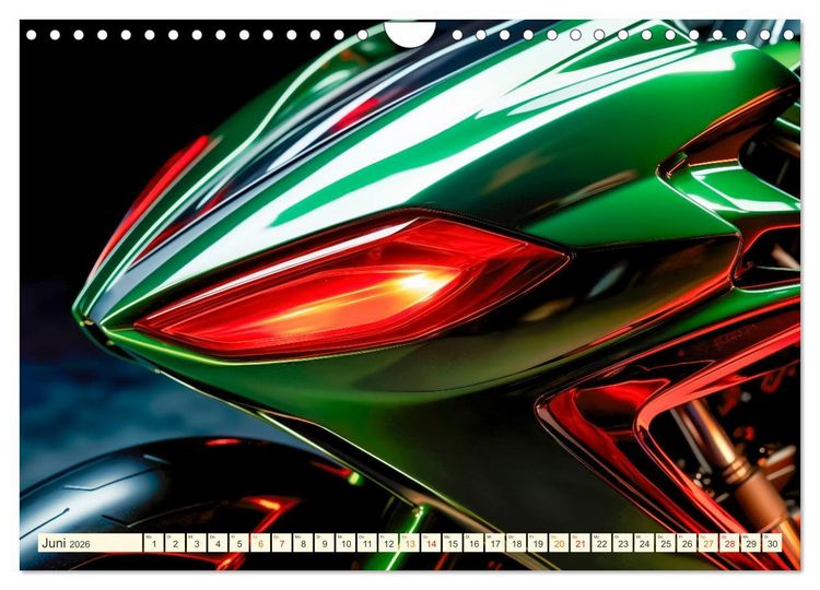 Produktbild: Blickpunkt Motorrad Sch&ouml;nheit im Design (Wandkalender 2026 DIN A4 quer), CALVENDO Monatskalender