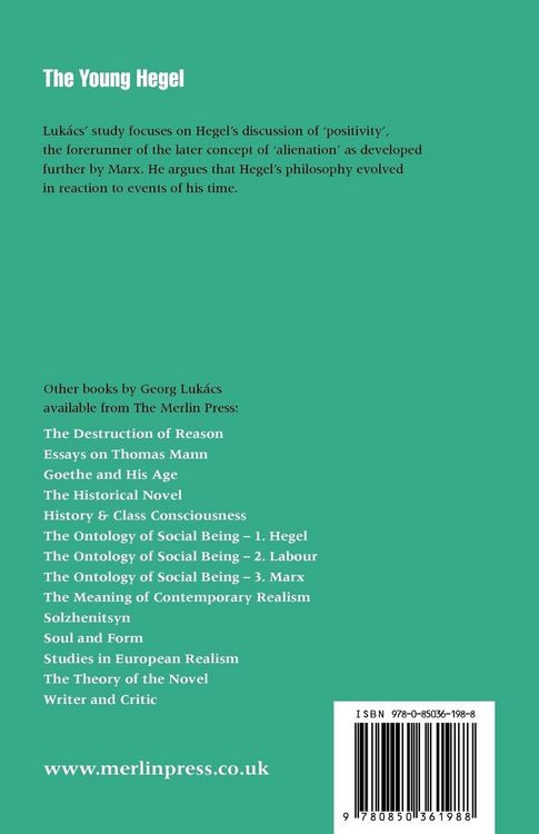 Produktbild: The Young Hegel