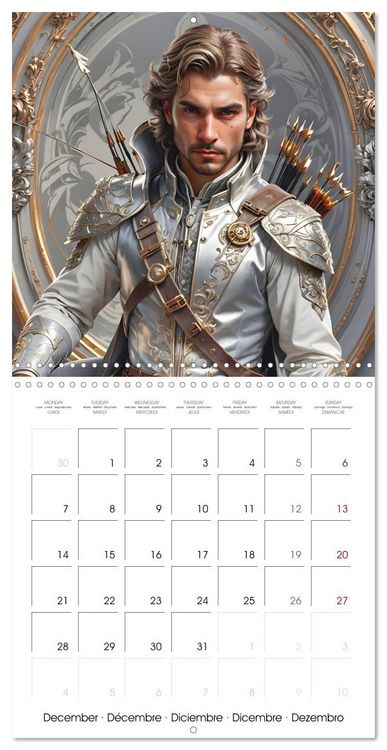 Produktbild: Zodiac Men (Wall Calendar 2026 12 &times; 12 Inch) CALVENDO 12 Month Wall Calendar