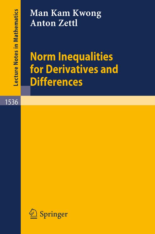 Produktbild: Norm Inequalities for Derivatives and Differences