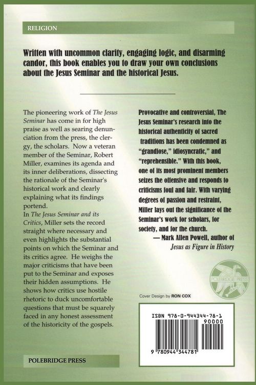 Produktbild: The Jesus Seminar and Its Critics