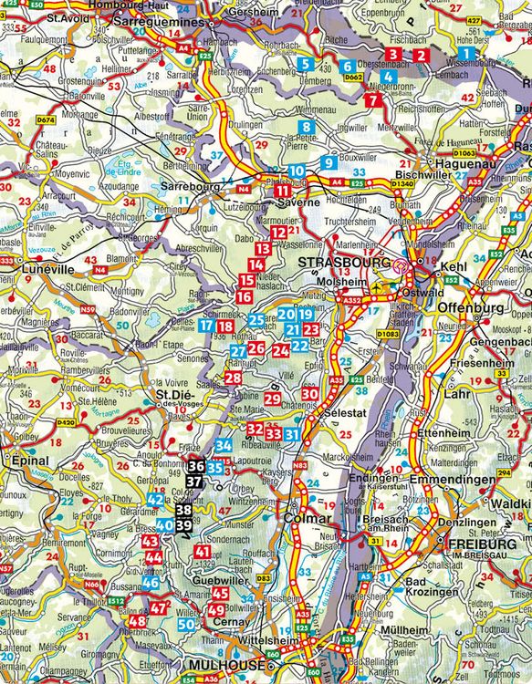 Produktbild: Vosges (Guide de randonn&eacute;es)