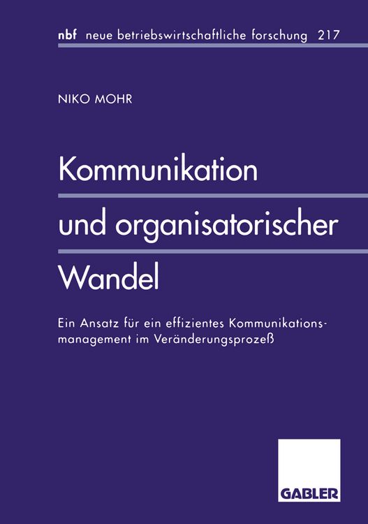 Produktbild: Kommunikation und organisatorischer Wandel