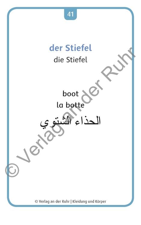 Produktbild: Kleidung und K&ouml;rper - Deutsch, Englisch, Franz&ouml;sisch und Arabisch