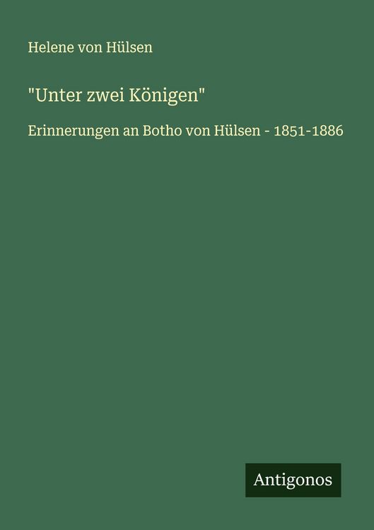 Produktbild: "Unter zwei K&ouml;nigen"