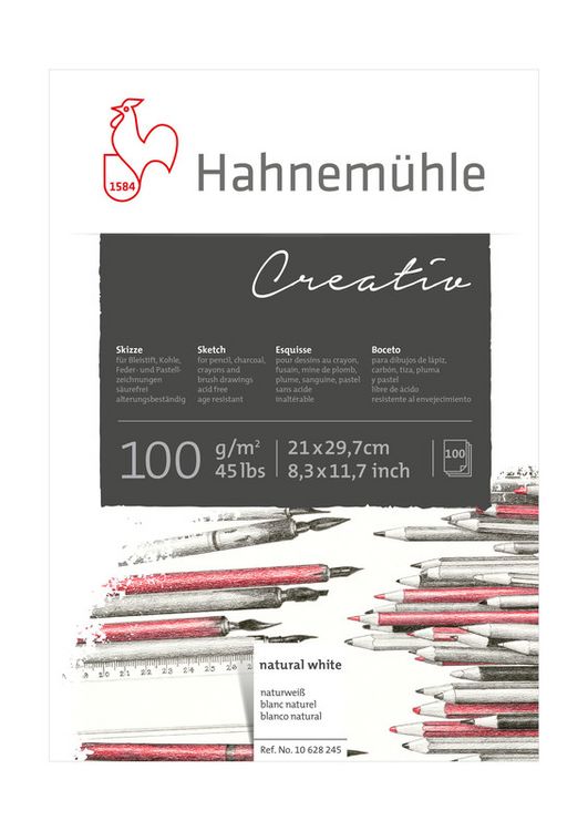 Produktbild: Hahnem&uuml;hle Papier Creativ, DIN A 4, 100 g/m&sup2;