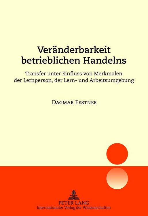 Produktbild: Ver&auml;nderbarkeit betrieblichen Handelns
