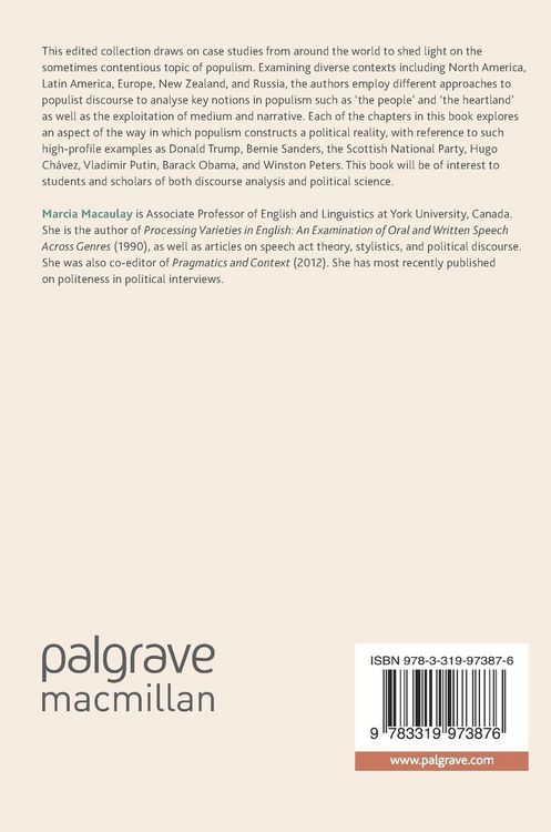 Produktbild: Populist Discourse