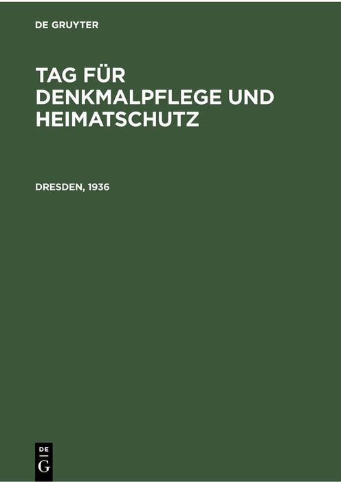 Produktbild: Dresden, 1936