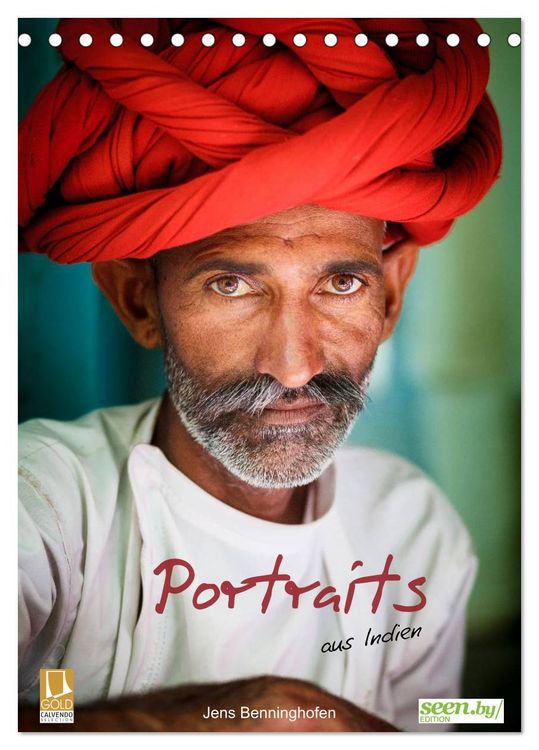 Produktbild: Portraits aus Indien (Tischkalender 2026 DIN A5 hoch), CALVENDO Monatskalender