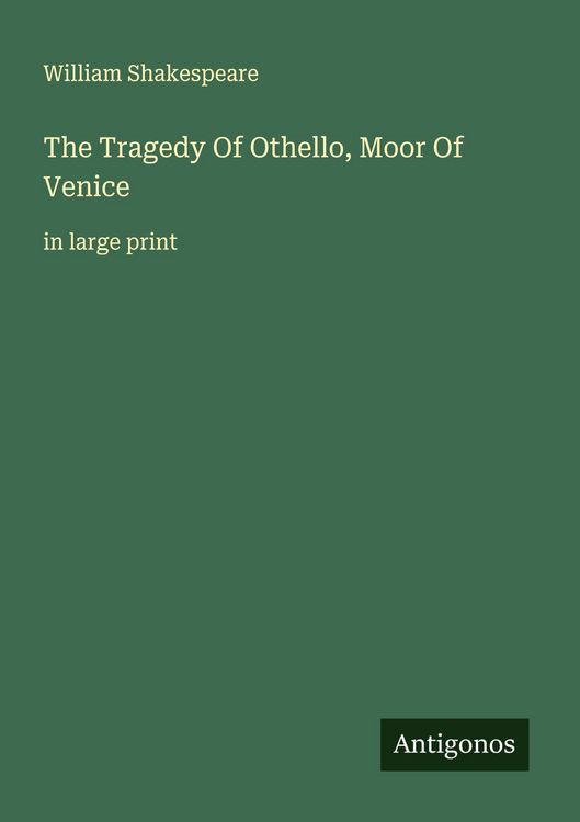 Produktbild: The Tragedy Of Othello, Moor Of Venice