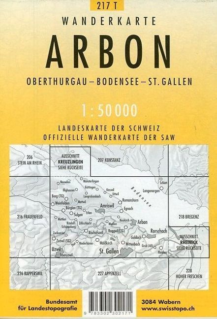 Produktbild: Swisstopo 1 : 50 000 Arbon