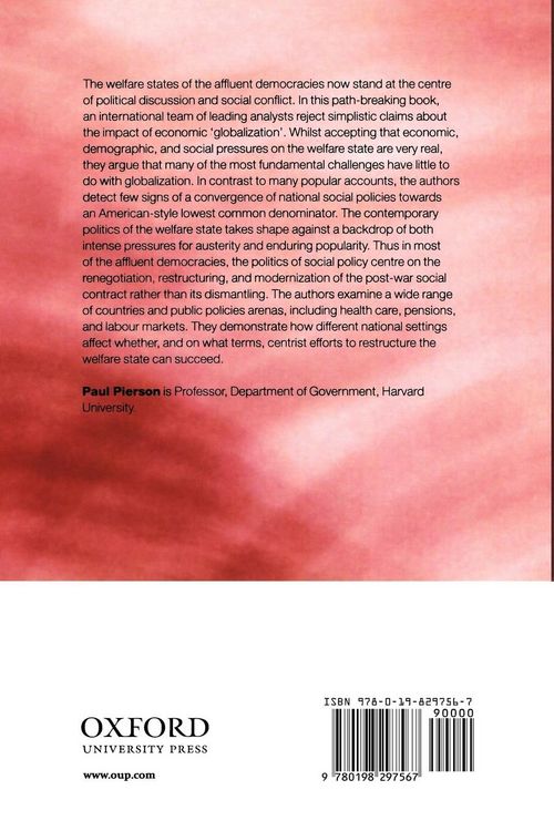 Produktbild: The New Politics of the Welfare State