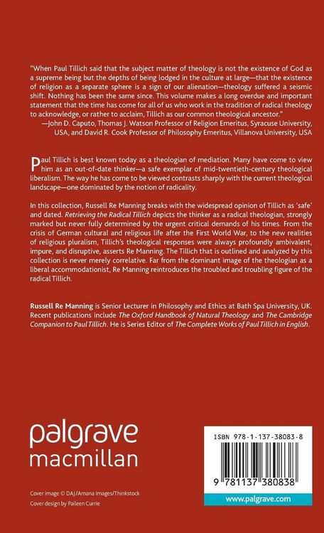 Produktbild: Retrieving the Radical Tillich