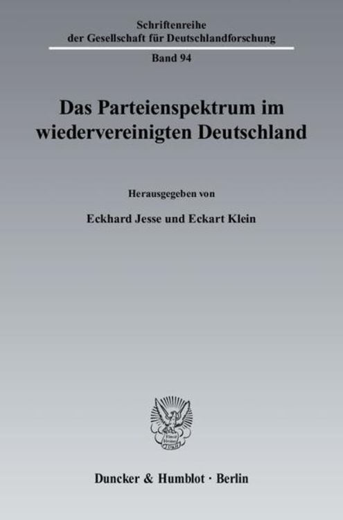 Produktbild: Das Parteienspektrum im wiedervereinigten Deutschland.