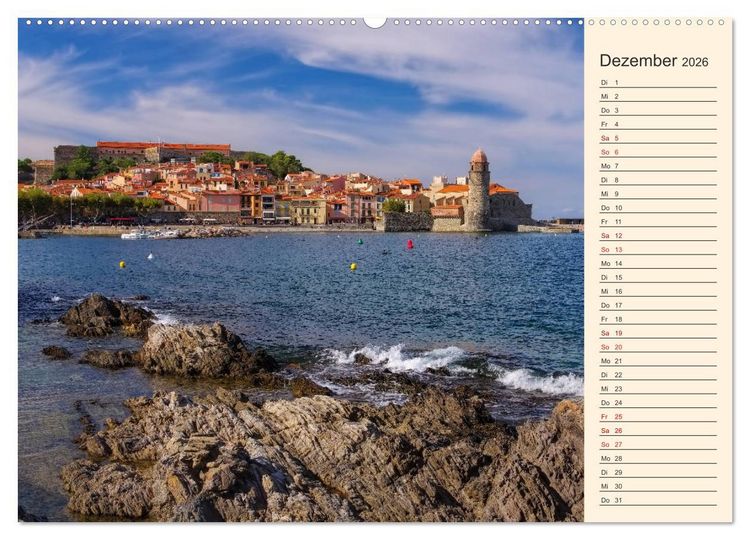 Produktbild: Collioure - Perle der Cote Vermeille (Wandkalender 2026 DIN A2 quer), CALVENDO Monatskalender