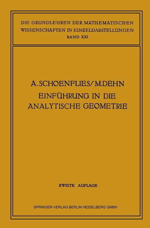 Produktbild: Einf&uuml;hrung in die Analytische Geometrie der Ebene und des Raumes