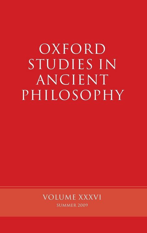 Produktbild: Oxford Studies in Ancient Philosophy, Volume XXXVI