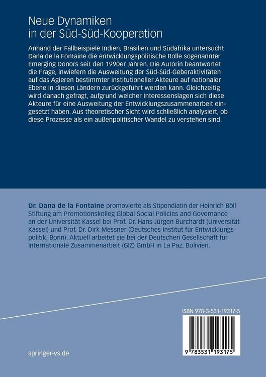 Produktbild: Neue Dynamiken in der S&uuml;d-S&uuml;d-Kooperation
