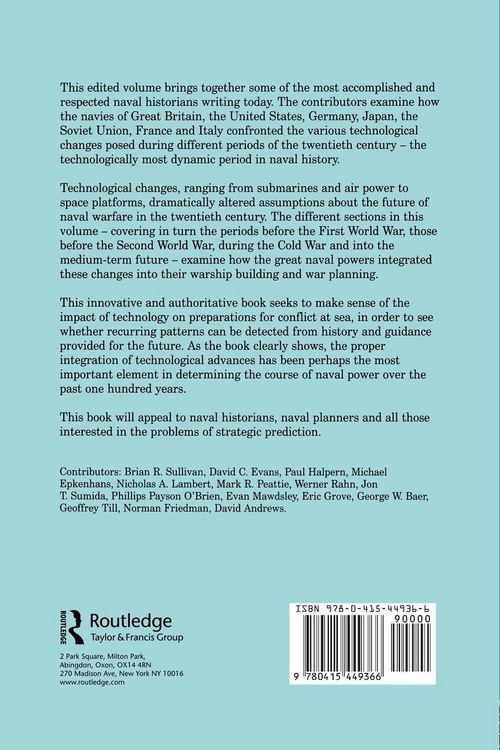Produktbild: Technology and Naval Combat in the Twentieth Century and Beyond