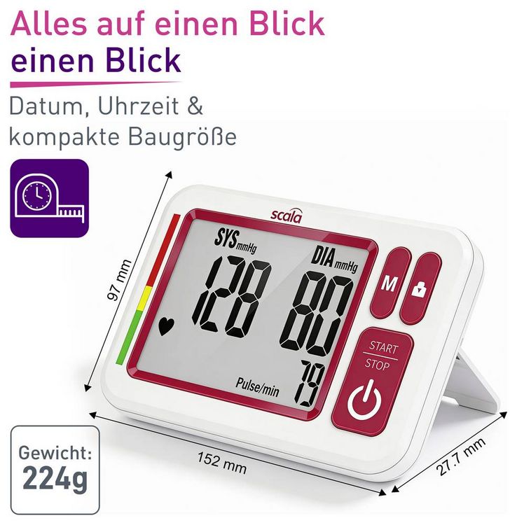 Produktbild: Scala SC 6750A Oberarm Blutdruckmessger&auml;t 67501