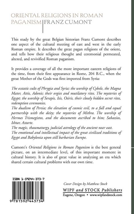 Produktbild: Oriental Religions in Roman Paganism