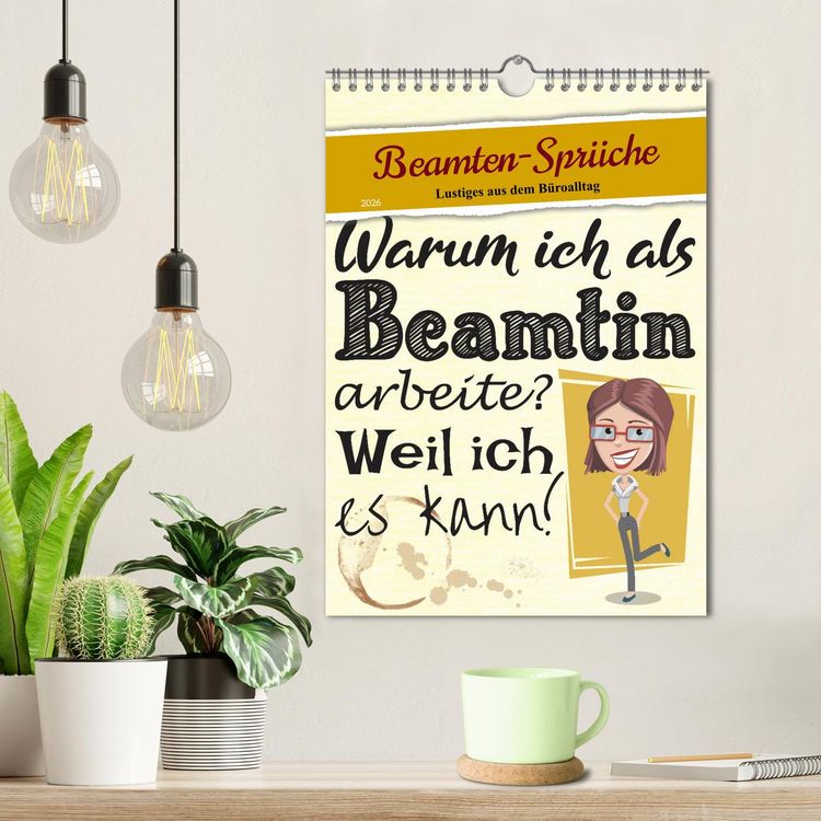 Produktbild: Beamten-Spr&uuml;che (Wandkalender 2026 DIN A4 hoch), CALVENDO Monatskalender