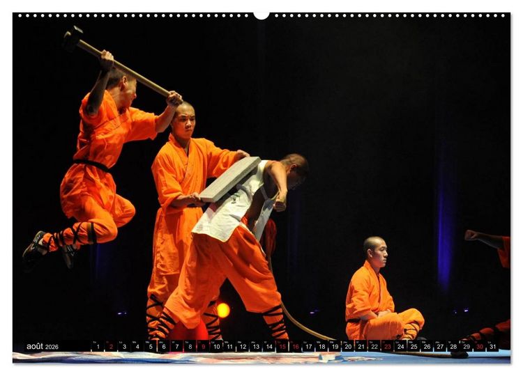 Produktbild: Kung Fu du Mont Song (Calendrier mural 2026 DIN A2 vertical) calendrier de bureau