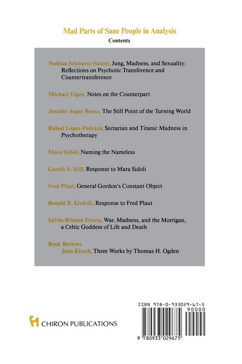 Produktbild: Mad Parts of Sane People in Analysis (Chiron Clinical Series)