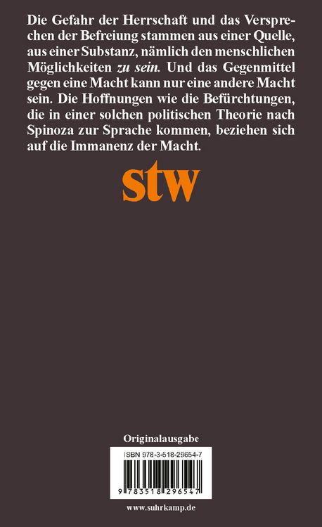 Produktbild: Die Immanenz der Macht