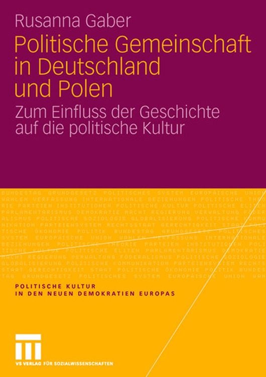 Produktbild: Politische Gemeinschaft in Deutschland und Polen