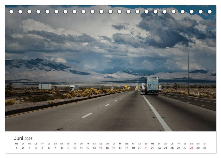 Produktbild: USA Roads (Tischkalender 2026 DIN A5 quer), CALVENDO Monatskalender