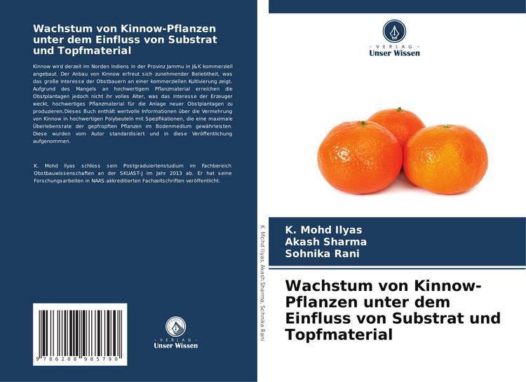 Produktbild: Wachstum von Kinnow-Pflanzen unter dem Einfluss von Substrat und Topfmaterial