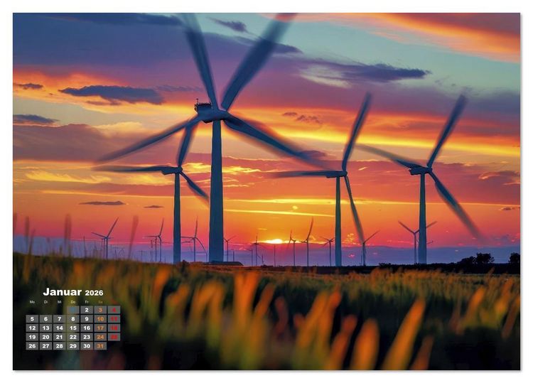 Produktbild: Energien der Prospektive (Tischkalender 2026 DIN A5 quer), CALVENDO Monatskalender